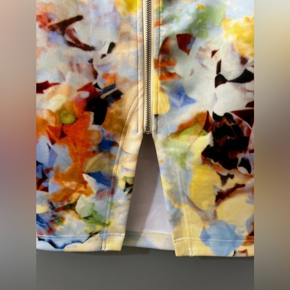 J.O.A floral front zip pencil skirt size medium excellent condition knee length - Picture 5 of 8